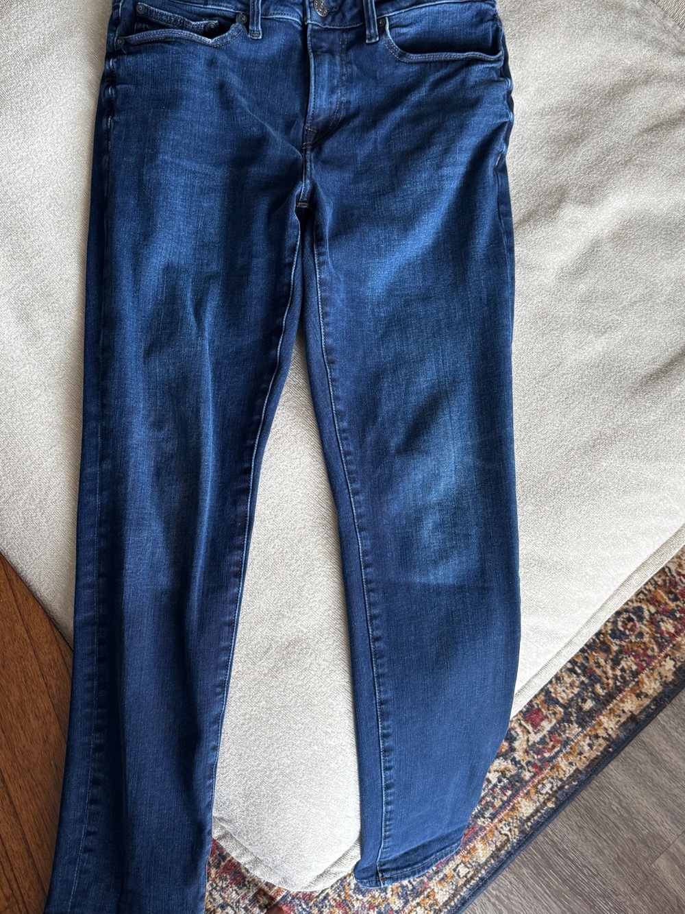 Express Skinny Jeans in Dark Blue Denim